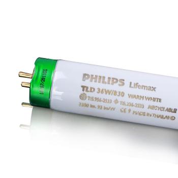 PHILIPS 標(biāo)準(zhǔn)光源TL83燈管LIFEMAX TL-D 36W/830 1SL/25